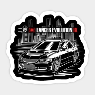 Lancer Evolution IX - White Print Sticker